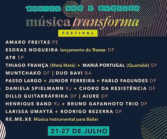 Identidade visual do Festival Música Transforma