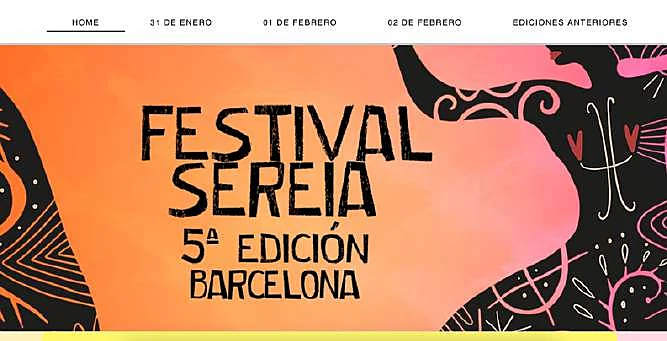 Cartaz do Festival Sereia, edição de Barcelona